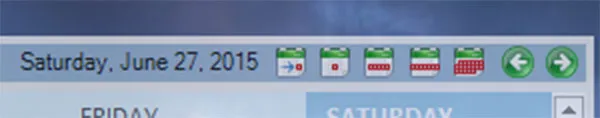 Outlook on the Desktop control bar